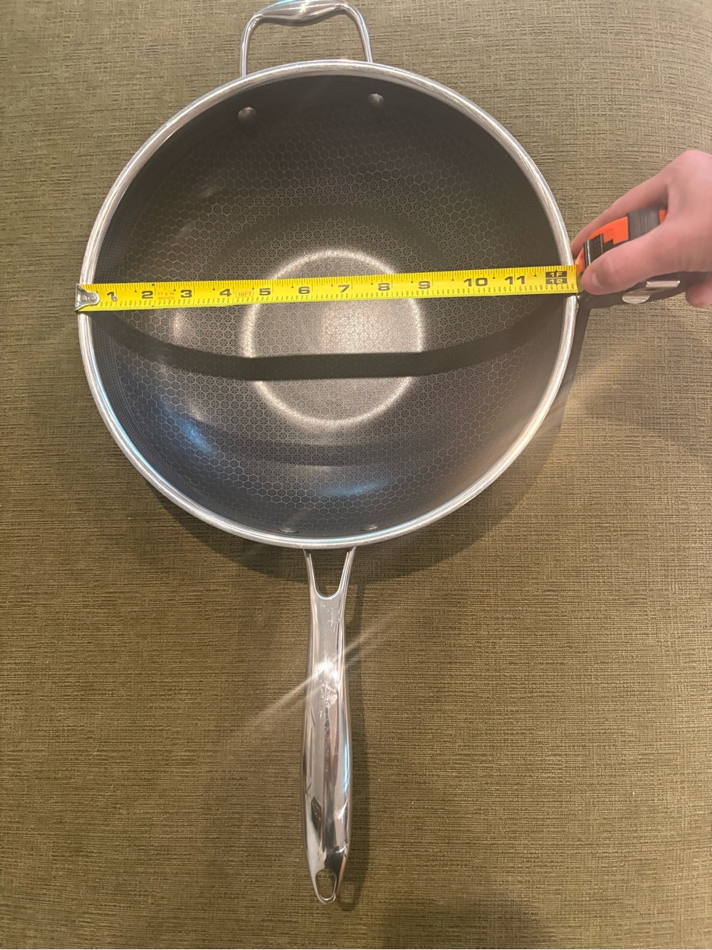 Hexclad 12” wok frying pan